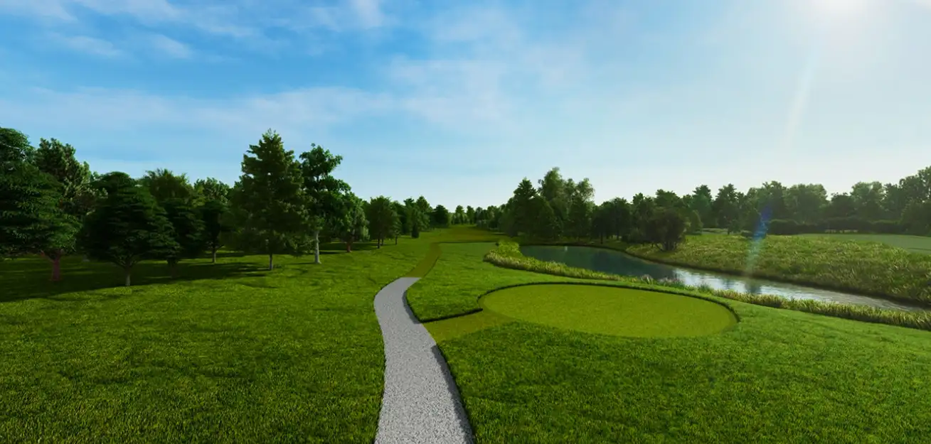 Golf Clubs Flyover 3D Videos