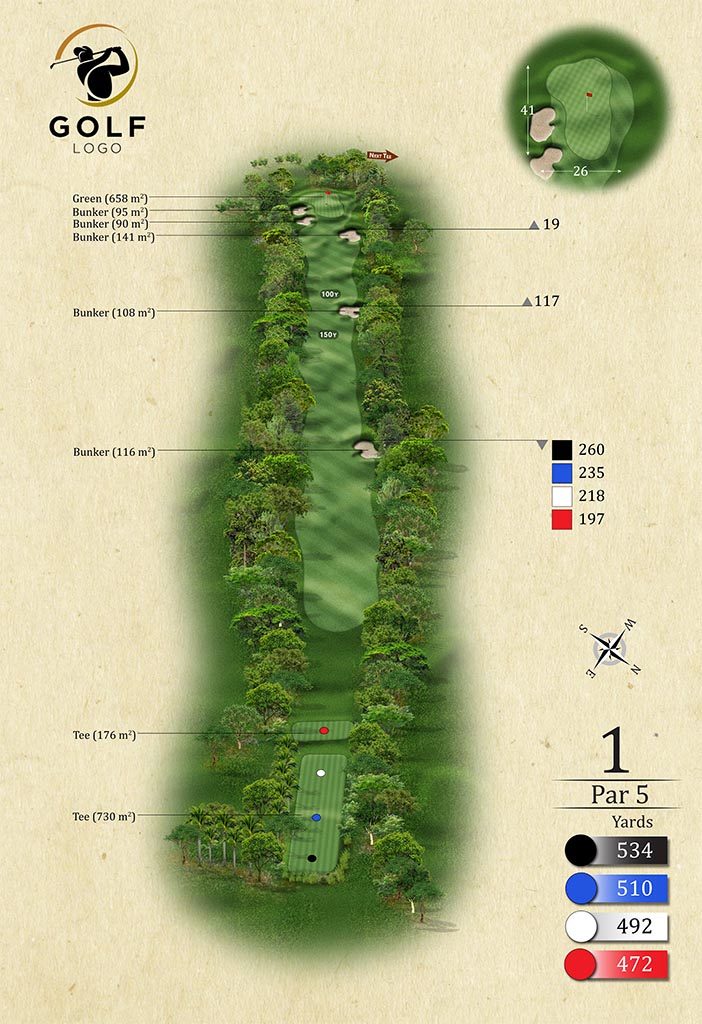 3D visualization of Golf Course